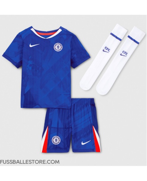 Günstige Chelsea Estevao Willian #41 Heimtrikotsatz Kinder 2025-26 Kurzarm (+ Kurze Hosen)